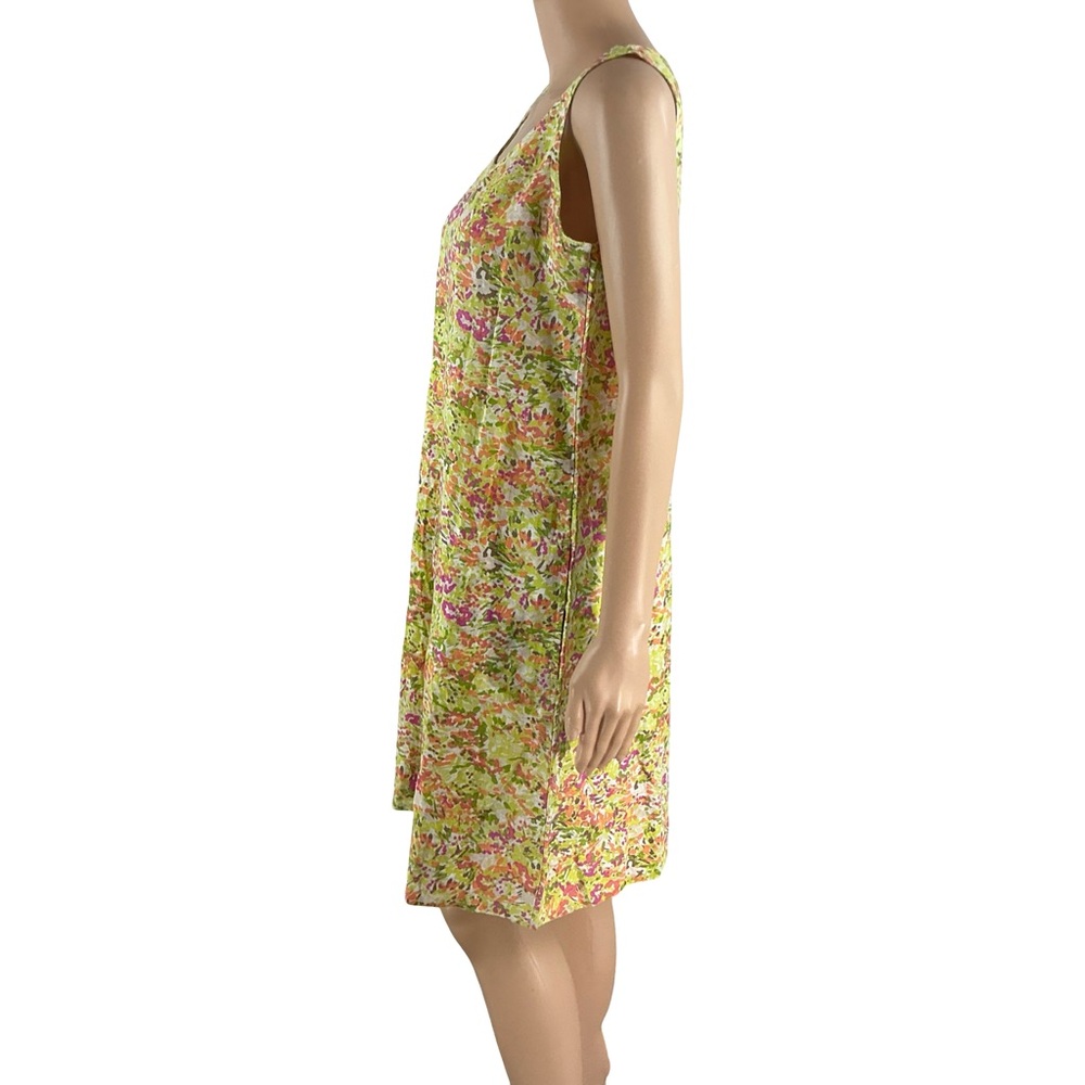 J Jill Love Linen Shift Dress Multicolor Floral Summer Size XS - Picture 4 of 7